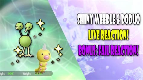 Live Shiny Weedle And Shiny Doduo Fail Reclaim Reaction Pokemon