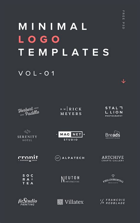 Minimal Logo Templates Vol 01 Behance