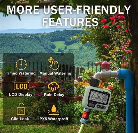 Kazeila Water Timer Programmable Sprinkler Timer For Garden Water Hose