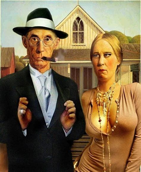 détournement American gothic parody American gothic American gothic