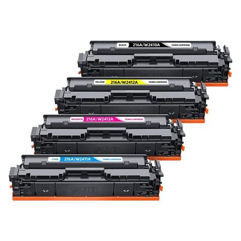 Faedra Tonerpatrone Hp 216a W2410a Toner Set Für Hp Color Laserjet Pro M183 M182 Packung