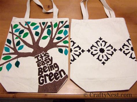 Diy Decorated Canvas Tote Bags Crafty Nest