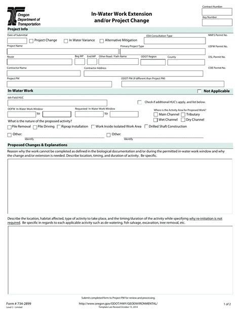 Form 734 2899 Fill Out Sign Online And Download Fillable Pdf Oregon Templateroller