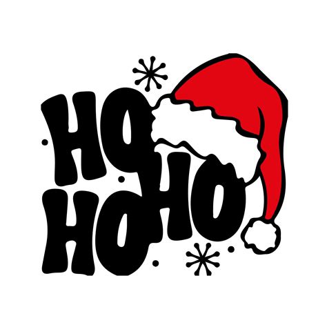 Ho Ho Ho SVG Cut File Santa Svg Inspire Uplift