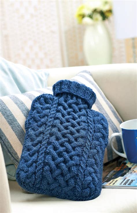 Cabled Hot Water Bottle Cover Artofit