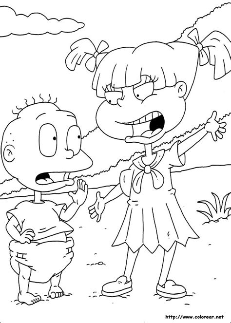 Dibujos Para Colorear De Rugrats Aventuras En Pa Ales