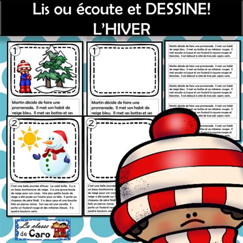 Lis Ou Coute Et Dessine L Hiver