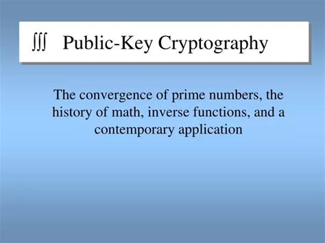 Ppt Public Key Cryptography Powerpoint Presentation Free Download