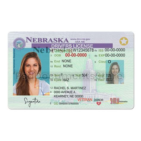 Nebraska Driver License Psd Documents Store