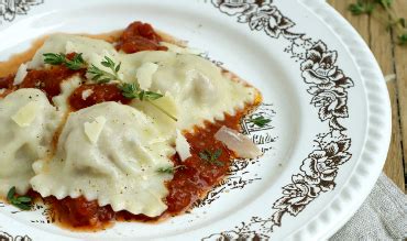 Ravioli mit Salsiccia Füllung Compliment to the Chef