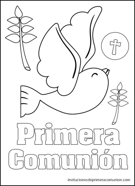 Primera Comunión Para Colorear Primera Comunión