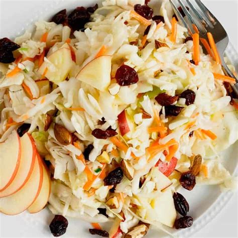 Apple Cabbage Slaw with Maple Vinaigrette