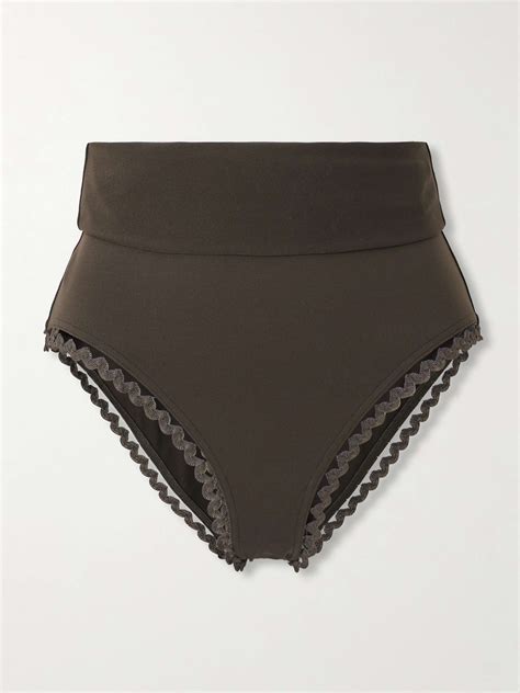 Eres Fever Hit Ric Rac Trimmed Bikini Briefs Net A Porter