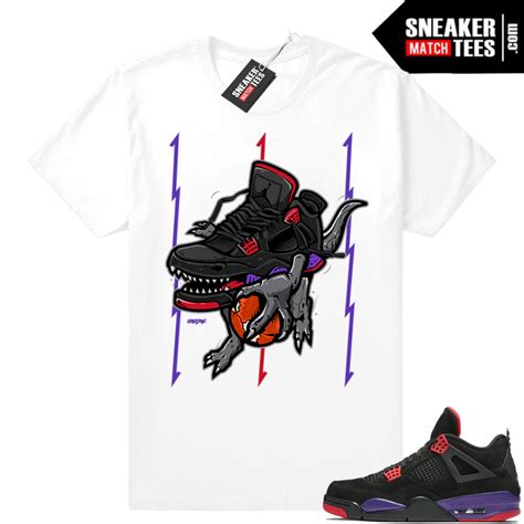 Shirts Air Jordan 4 Raptors • Raptor 4 • White Tee Sneaker Tees