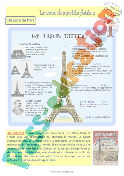 La Tour Eiffel Lecture Pluridisciplinaire Eme Eme Primaire