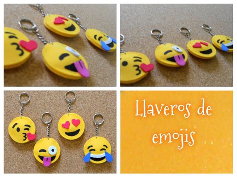 DIY Cómo hacer llaveros de emojis o emoticones Llaveros de emojis