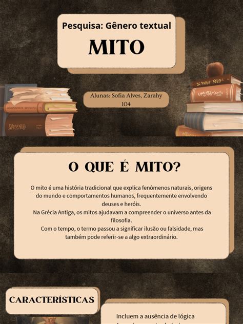 Gênero Textual Mito - Características do Gênero Textual Mito | PDF | Mitologia grega | Prometeu