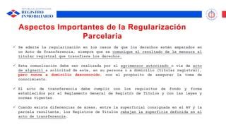 Webinar Actualización Marco Reglamentario Ley 108 05 Reglamento General