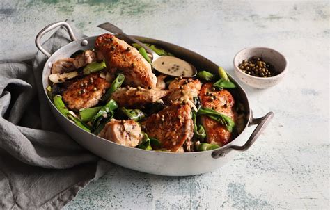 Recipe: Green peppercorn chicken with charred spring onions – The ...