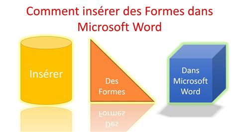 Comment Ins Rer Des Formes Dans Microsoft Word Partie Youtube