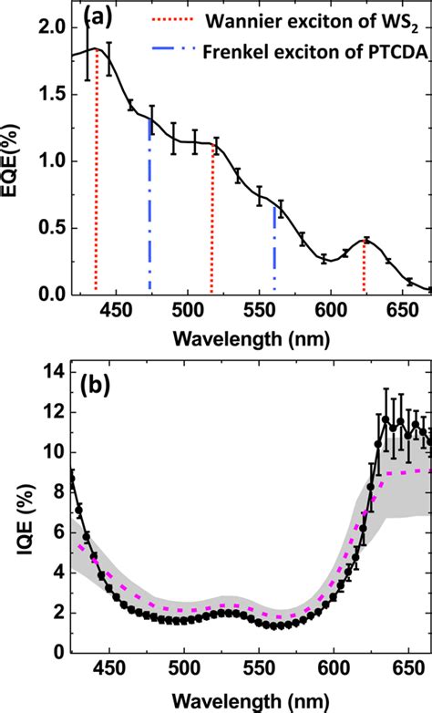 A External Quantum Efficiency Eqe Of The Hybrid Cell Indicating