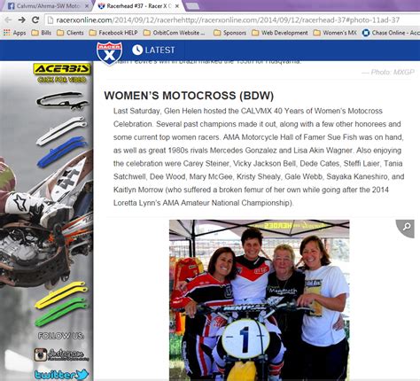 Womens Motocross History