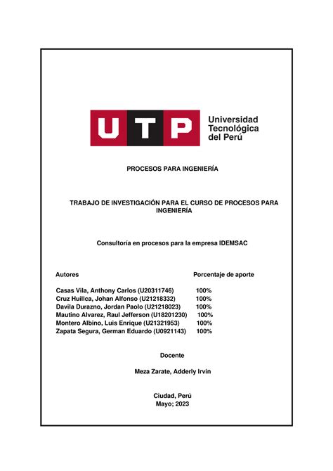 Avance Procesos Para Ing Grupo Procesos Para Ingenier A Trabajo