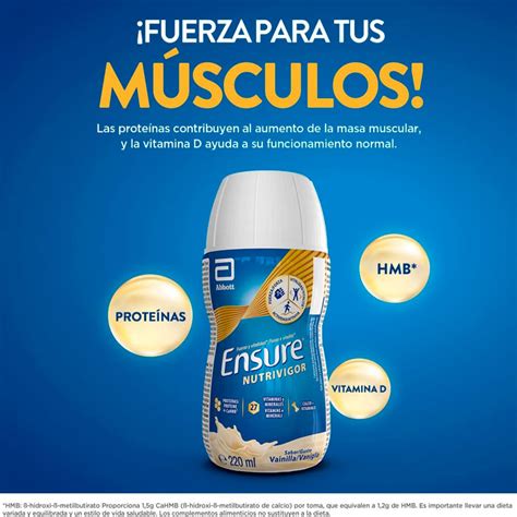 Ensure Nutrivigor 4 Batidos 220 Ml Vainilla