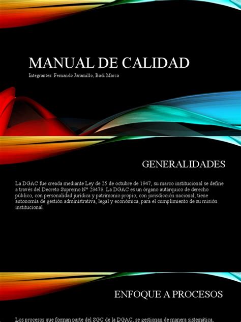 Manual De Calidad Pdf Sistema De Manejo De Calidad Gestión De La