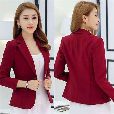 Women One Button Slim Casual Business Blazer Suit Jacket Coat Outwear Varieties S5rq