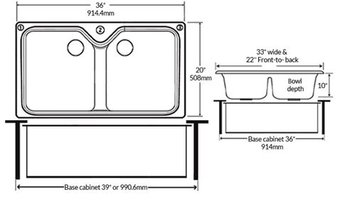 Kitchen Sink Sizes Dimensions Kitchen Info