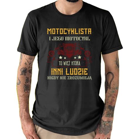 Koszulka Motocyklista I Motocykl To Wi Dla Motocyklisty Motocykl