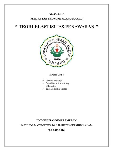 PDF Makalah Teori Elastisitas Penawaran Oleh Kelompok 2 DOKUMEN TIPS