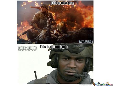 Battlefield 4 Vs Call Of Duty Ghosts Meme