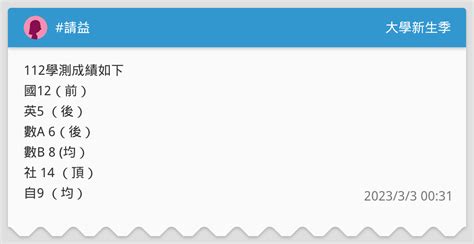 請益 升大學考試板 Dcard