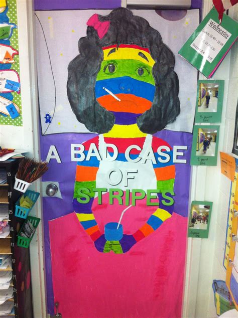 Read Across America Door Decorations A Bad Case Of Stripes Bad Case