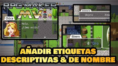 Añadir pestañas al cuadro de diálogo y menús RPG Maker MV YouTube