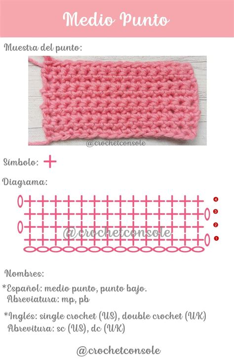 Medio Punto O Punto Bajo A Crochet Crochet Con Sole