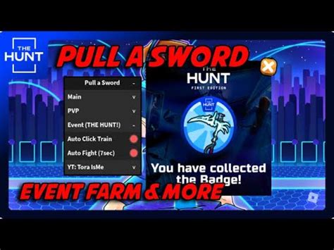 THE HUNT Pull A Sword Script Hack Auto Farm Event And More