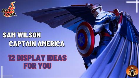 Hot Toys Sam Wilson Captain America Posing Display Showcase Youtube