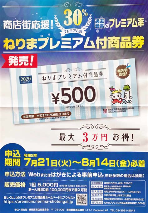 ねりまプレミアム付商品券、復活！ 驚異の付加率 晴と褻と酒