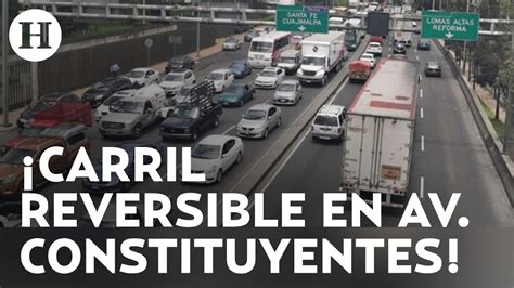 Habilitar N Carril Reversible En Constituyentes Por Obras De L Del