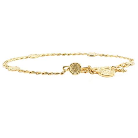 Chanel Gold Cc Medallion Chain Belt Cm Chanel The Luxury Closet