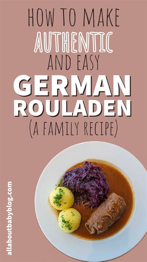 Simple German Rouladen recipe | Rouladen recipe, Recipes, Rouladen