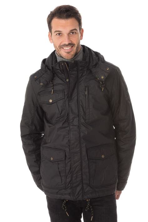 Veste Homme Kaporal BARKA BLACK H16 Cuir City