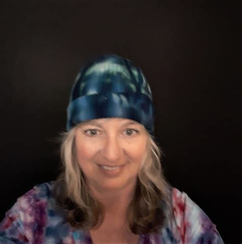Ice Dye Beanie In Jade Green And Blue Thick Warm Cotton Tie Dye Unisex