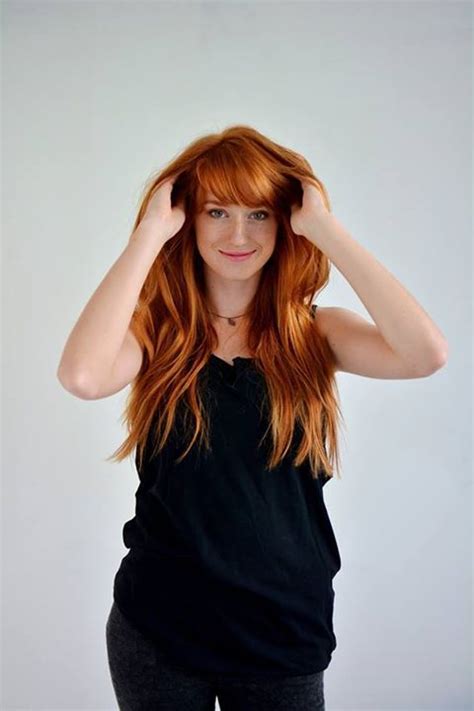 Alina Kovalenko Tumblr Red Hair Fringe Redheads Hairstyles Haircuts