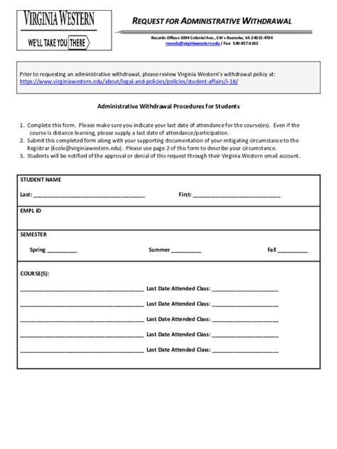 Fillable Online Request For Vccs Transcript Evaluation Fax Email Print