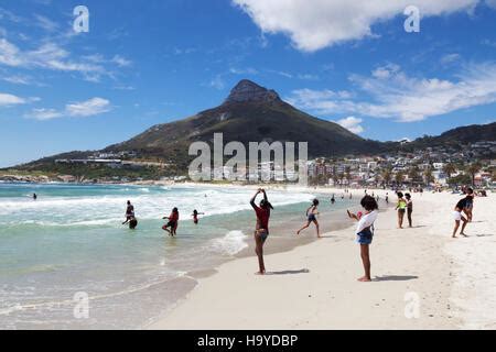 SANDY BAY CAPE TOWN SOUTH AFRICA October The surf rolls into Sandy ...