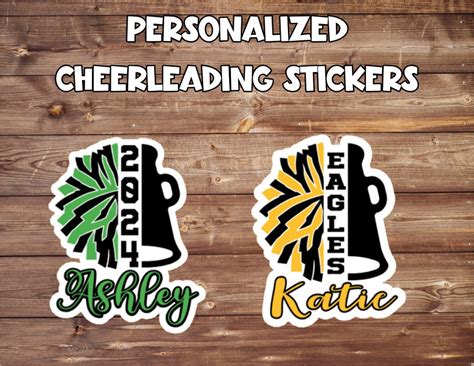 Cheer Stickers Cheerleading Stickers Cheerleader Stickers